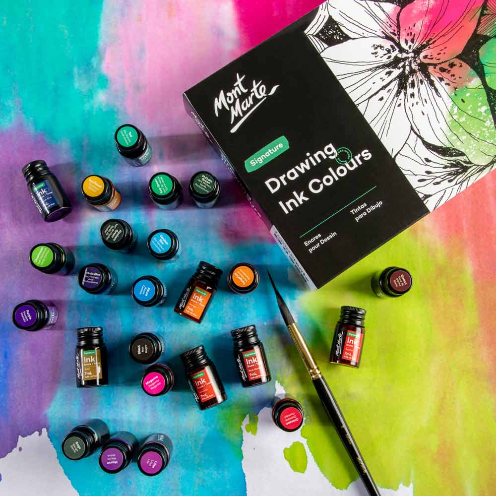 Drawing Ink Colours Signature 24pc x 7ml - Image 6