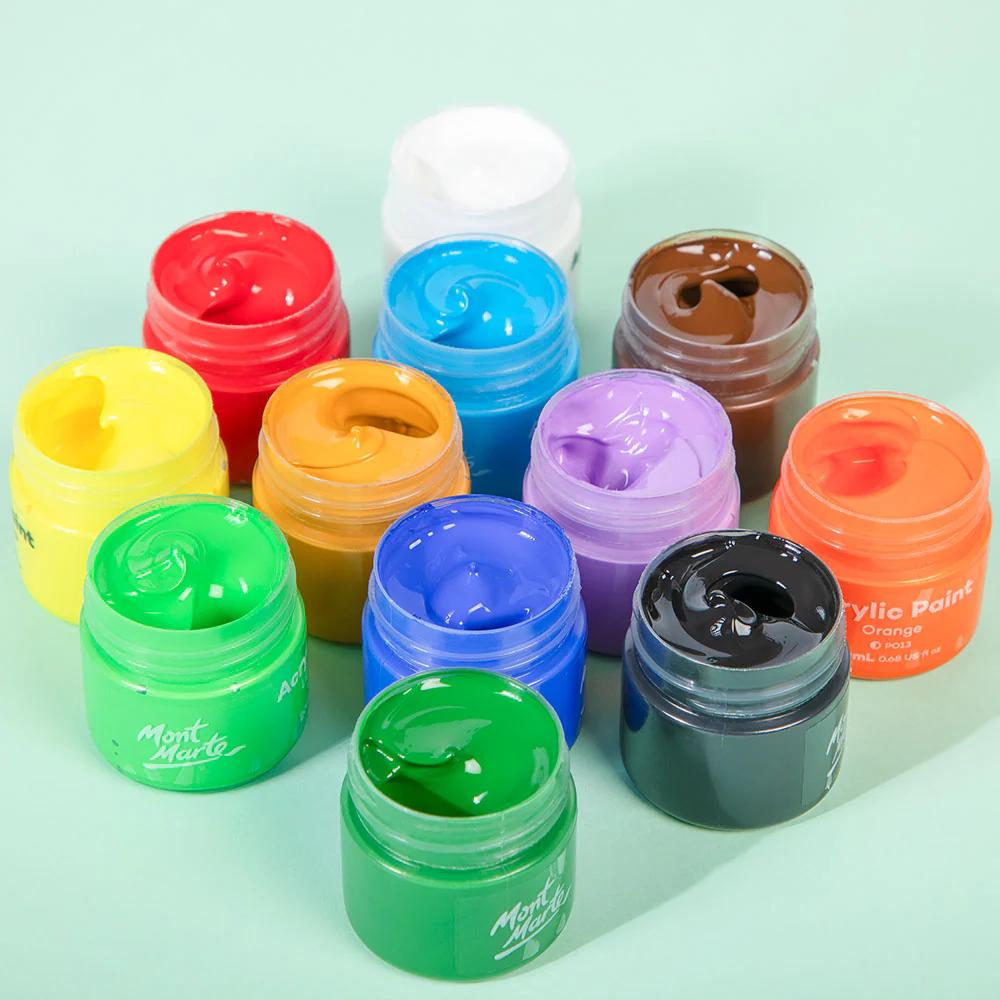 Acrylic Paint Pot Set Signature 12pc x 20ml - Image 7