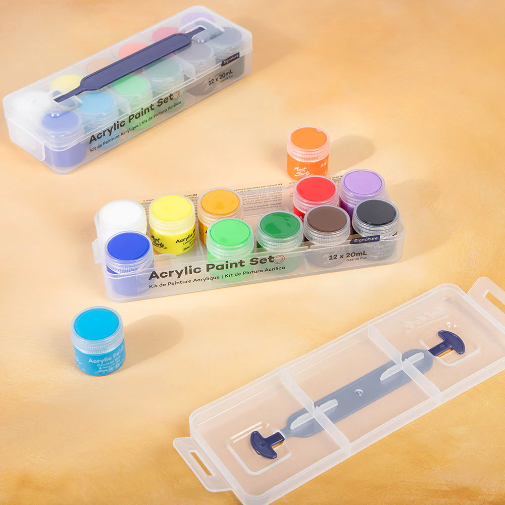 Acrylic Paint Pot Set Signature 12pc x 20ml - Image 8
