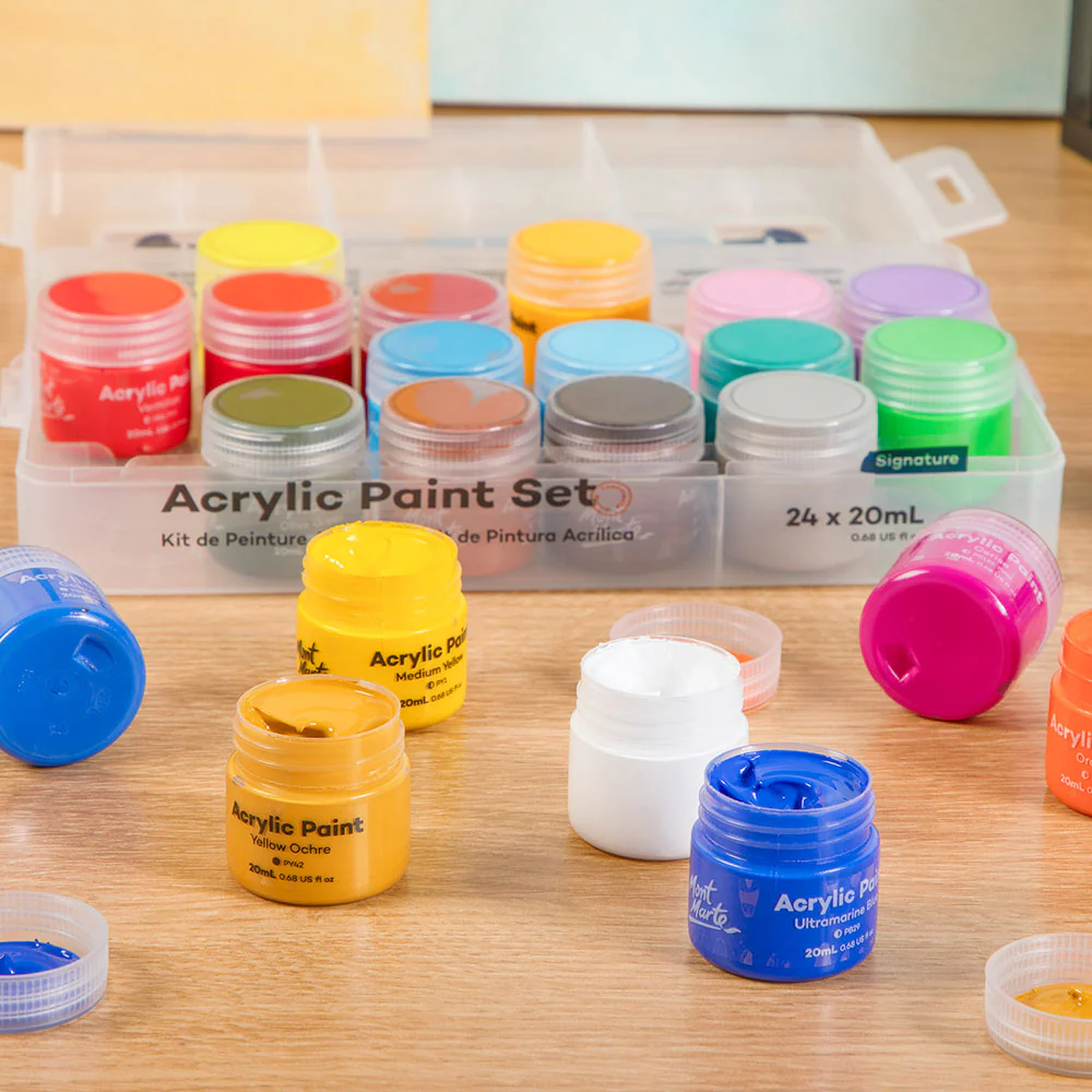 Acrylic Paint Pot Set Signature 24pc x 20ml - Image 7
