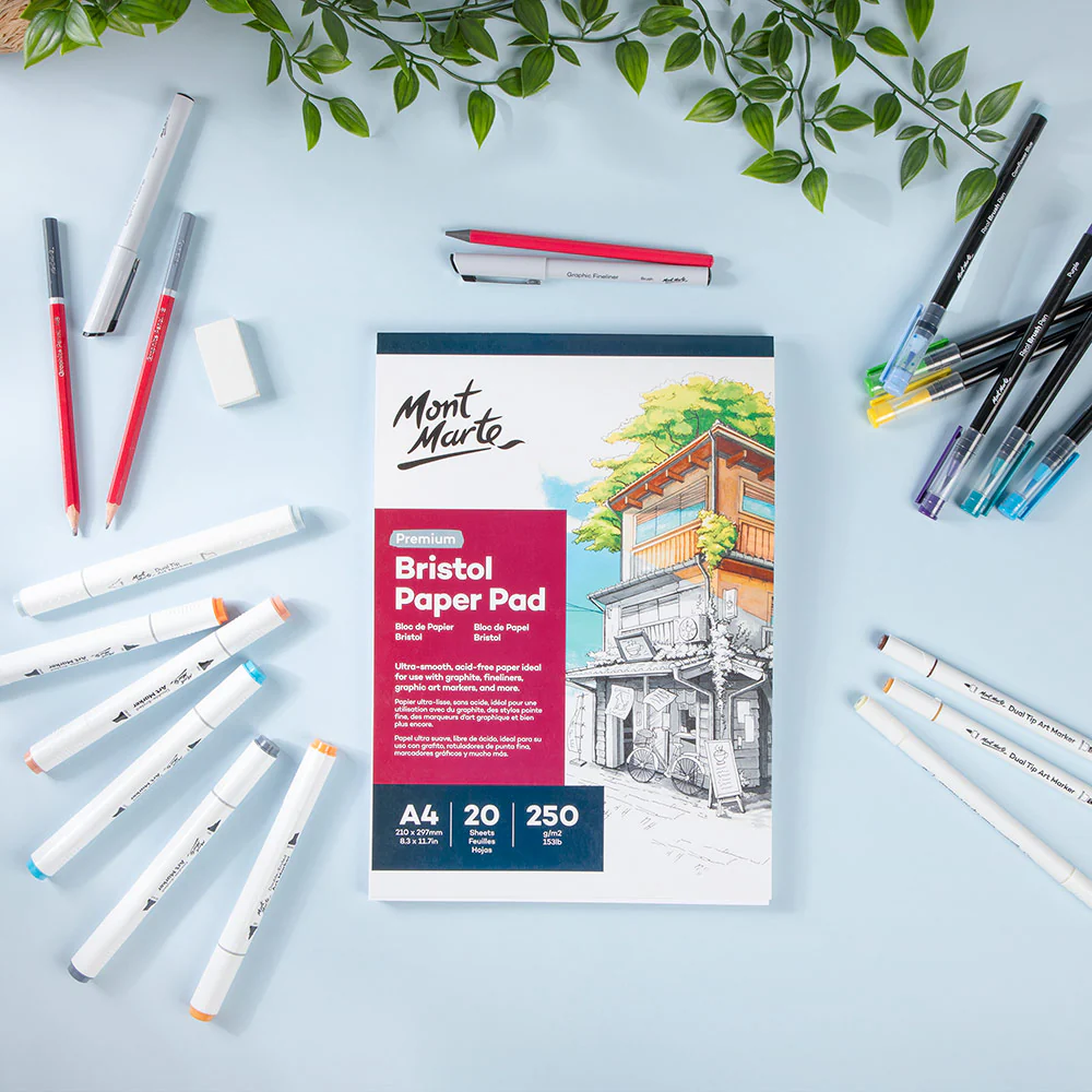 Bristol Paper Pad Premium A4 250gsm 20 Sheets - Image 10