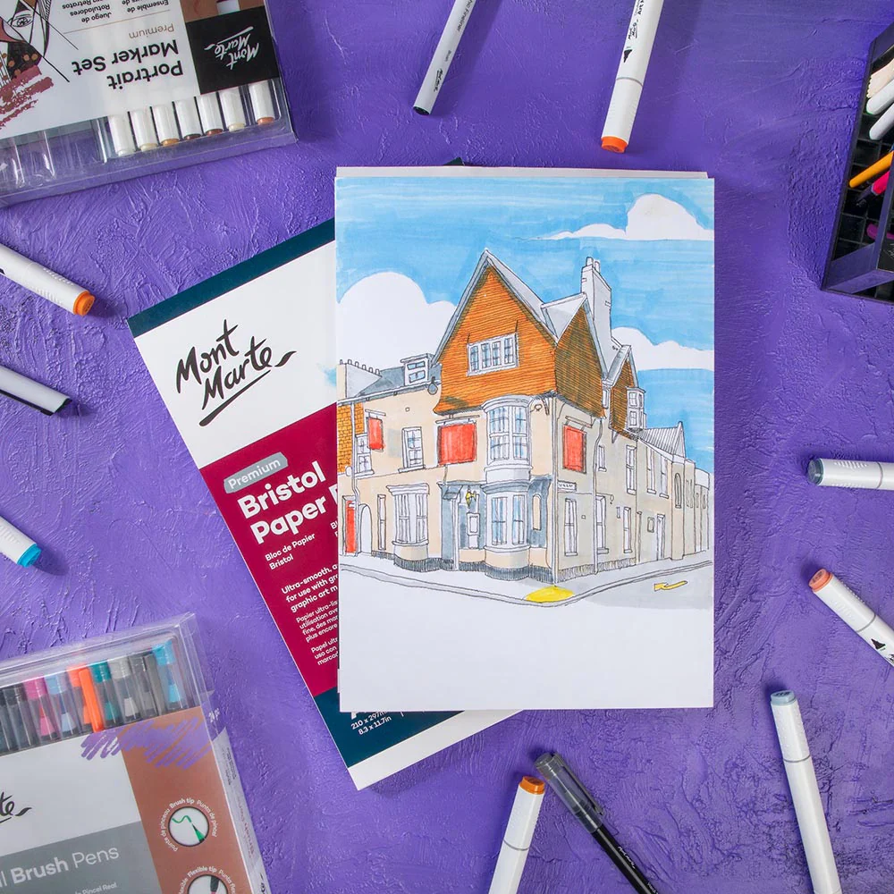 Bristol Paper Pad Premium A4 250gsm 20 Sheets - Image 8