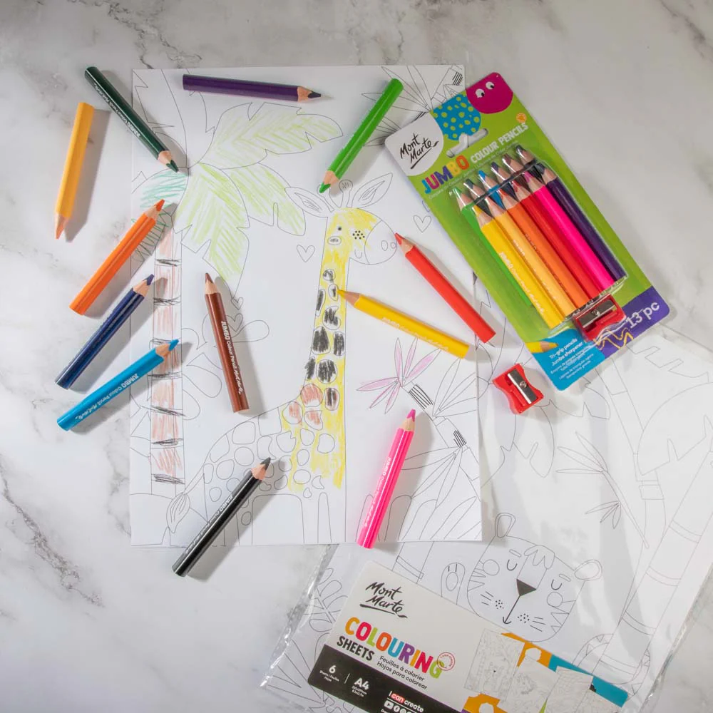 Jumbo Colour Pencils 13pc - Image 5