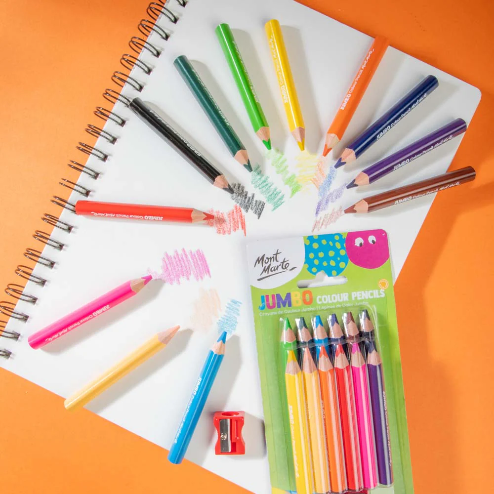 Jumbo Colour Pencils 13pc - Image 6
