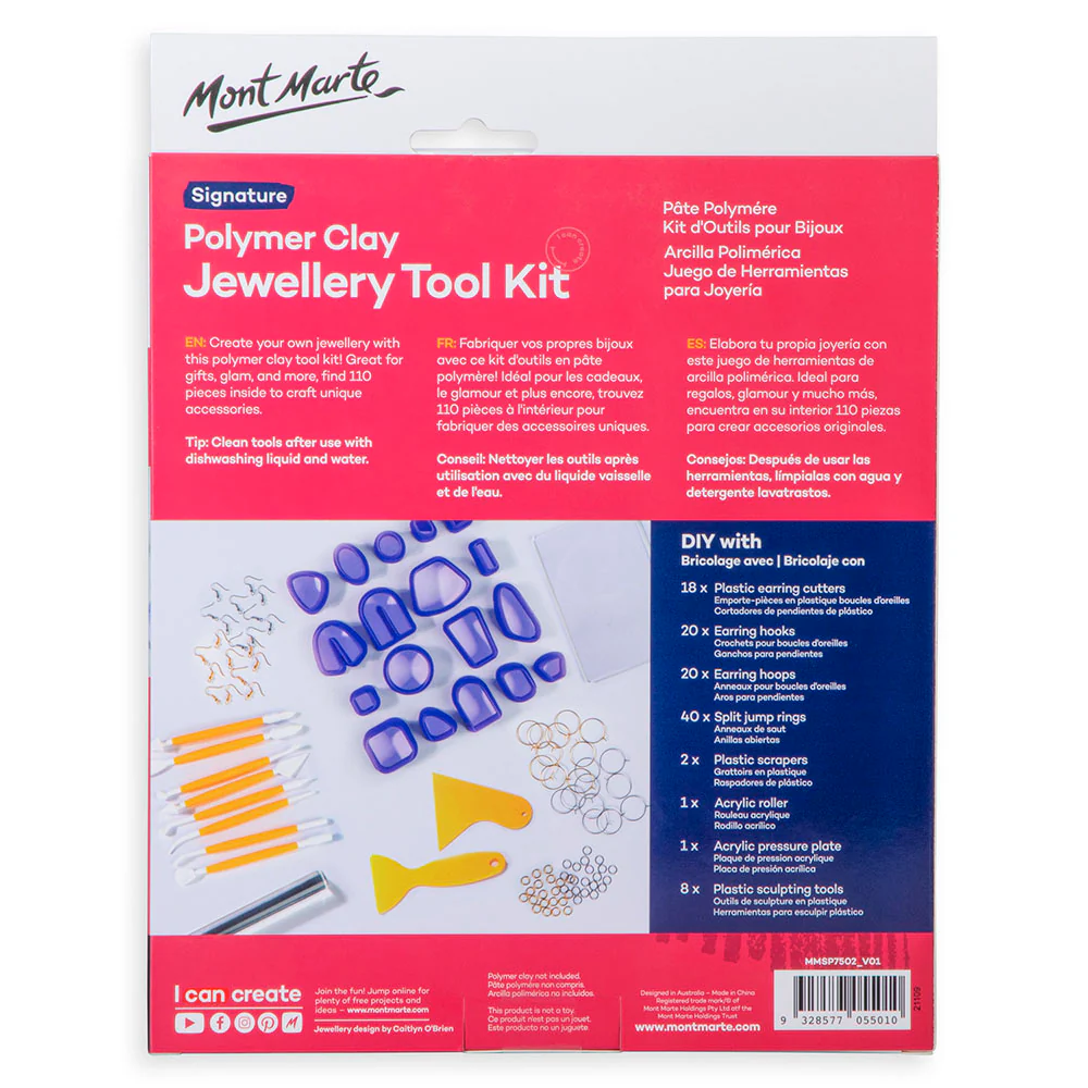 Polymer Clay Jewellery Making Kit 110pc Signature - Image 4