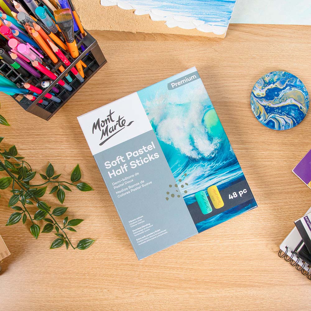 Soft Pastel Half Sticks Premium 48pc - Image 11
