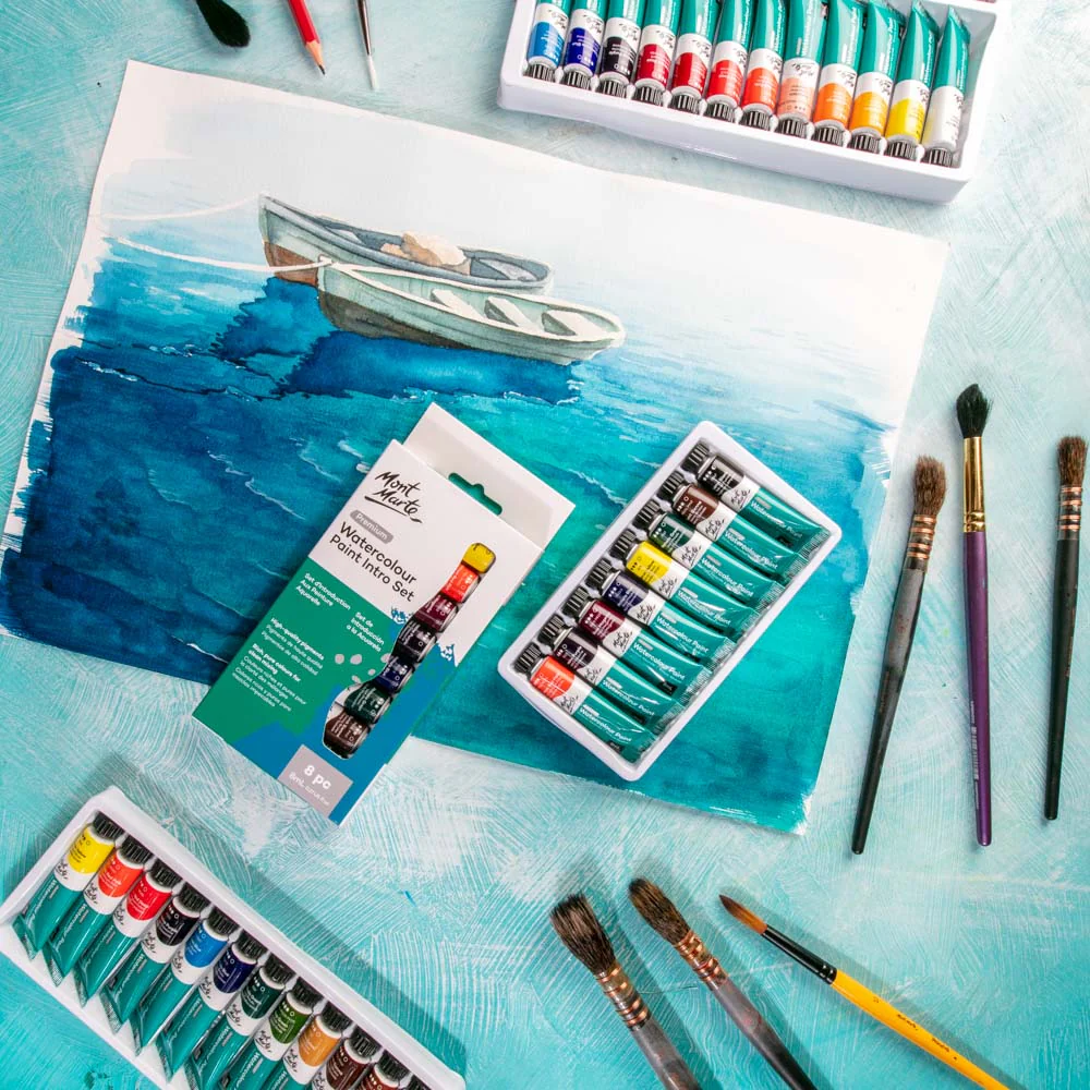 Watercolour Paints Premium Intro Set 8pc x 8ml - Image 8
