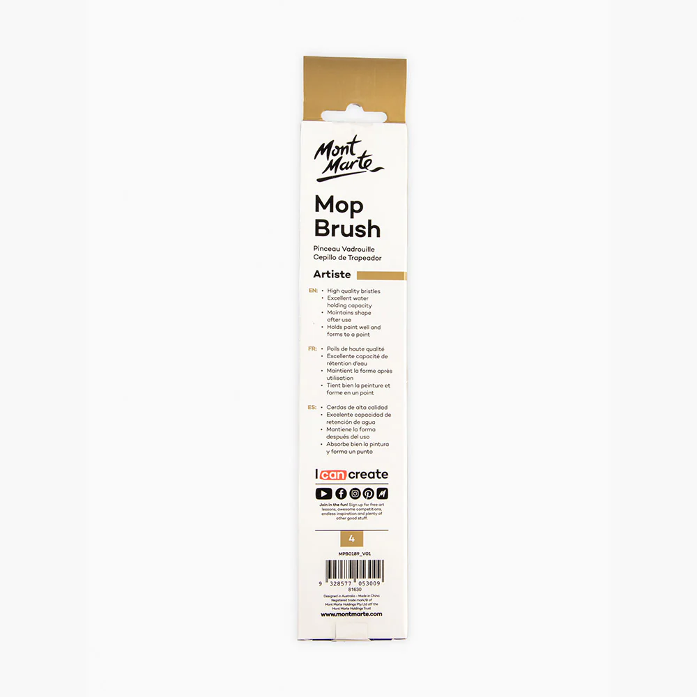 Watercolour Mop Brush Artiste 4 - Image 4