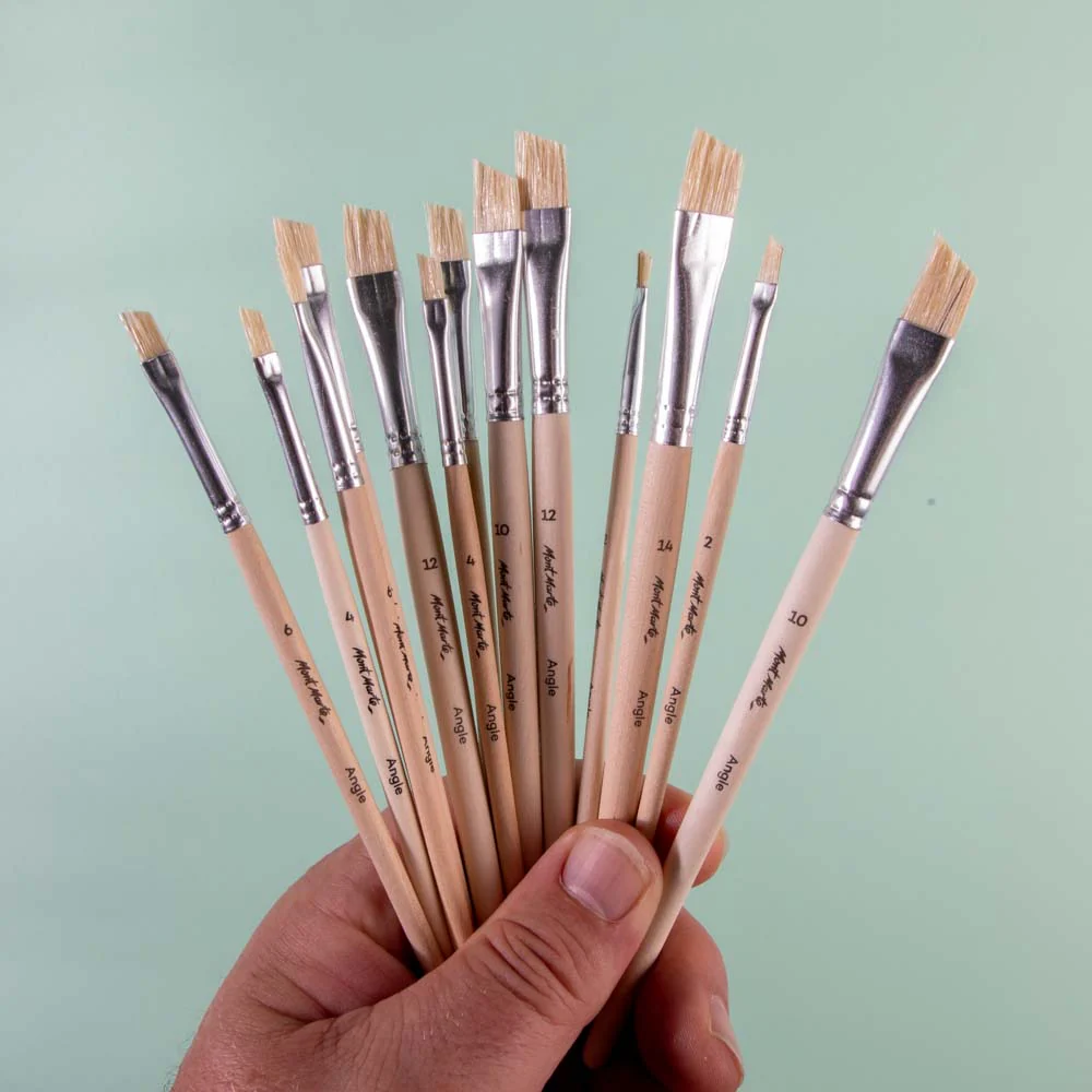 Natural Hair Art Brush Set Angle Discovery 13pc - Image 3