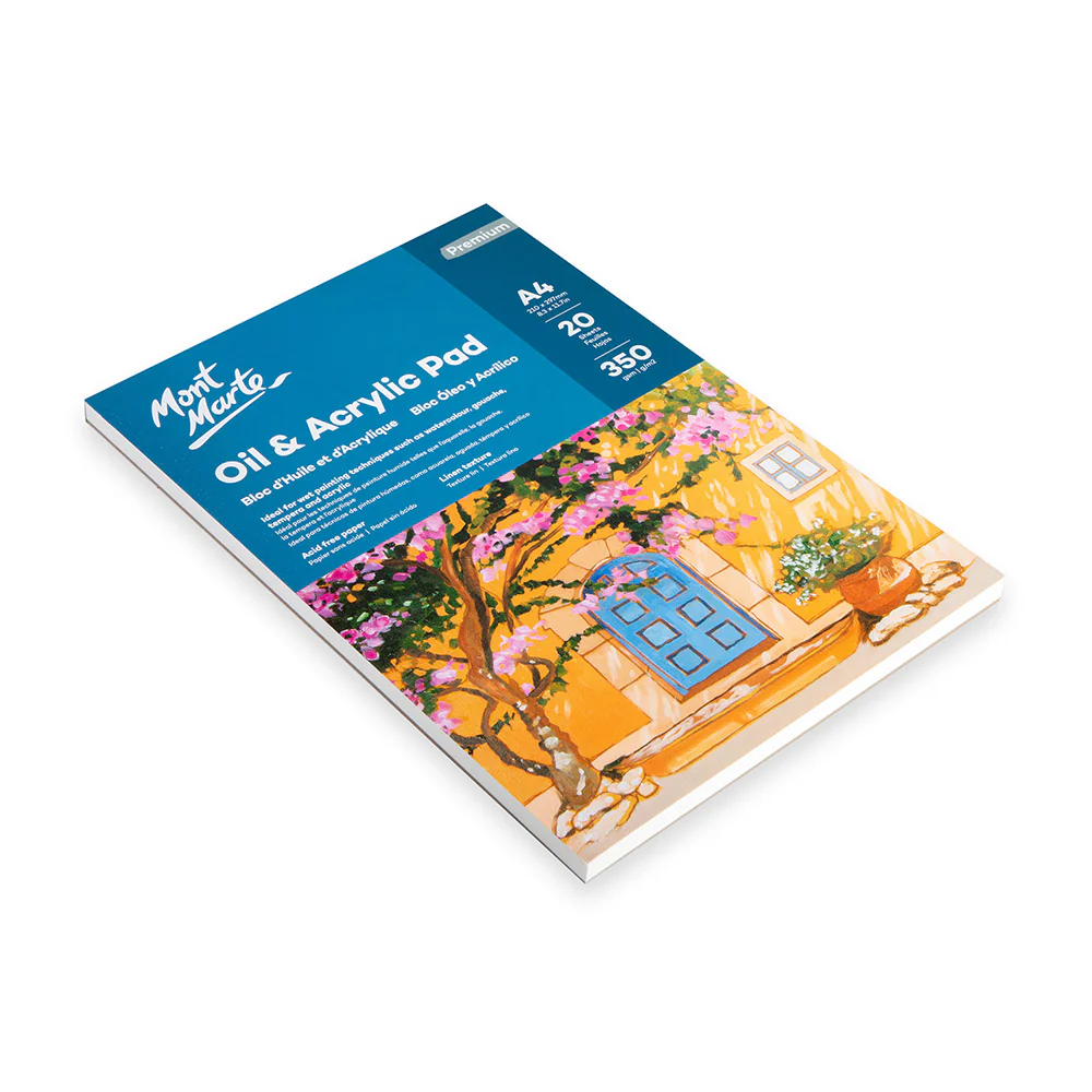 Oil & Acrylic Pad Premium A4 20 Sheets 350gsm - Image 3