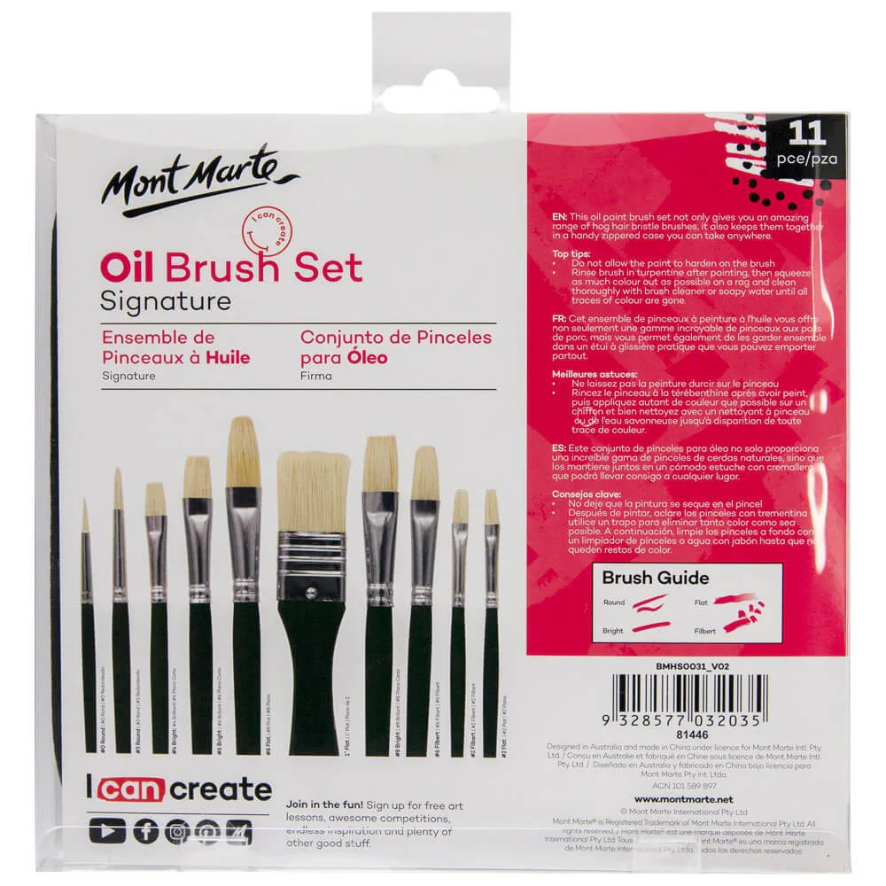Oil Brush Set Signature 11pc - Image 7