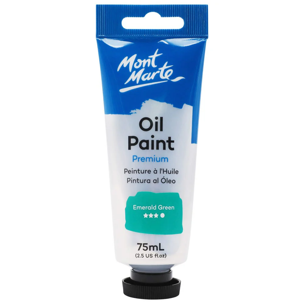 Oil Paint Premium 75ml Tube - Emerald Green