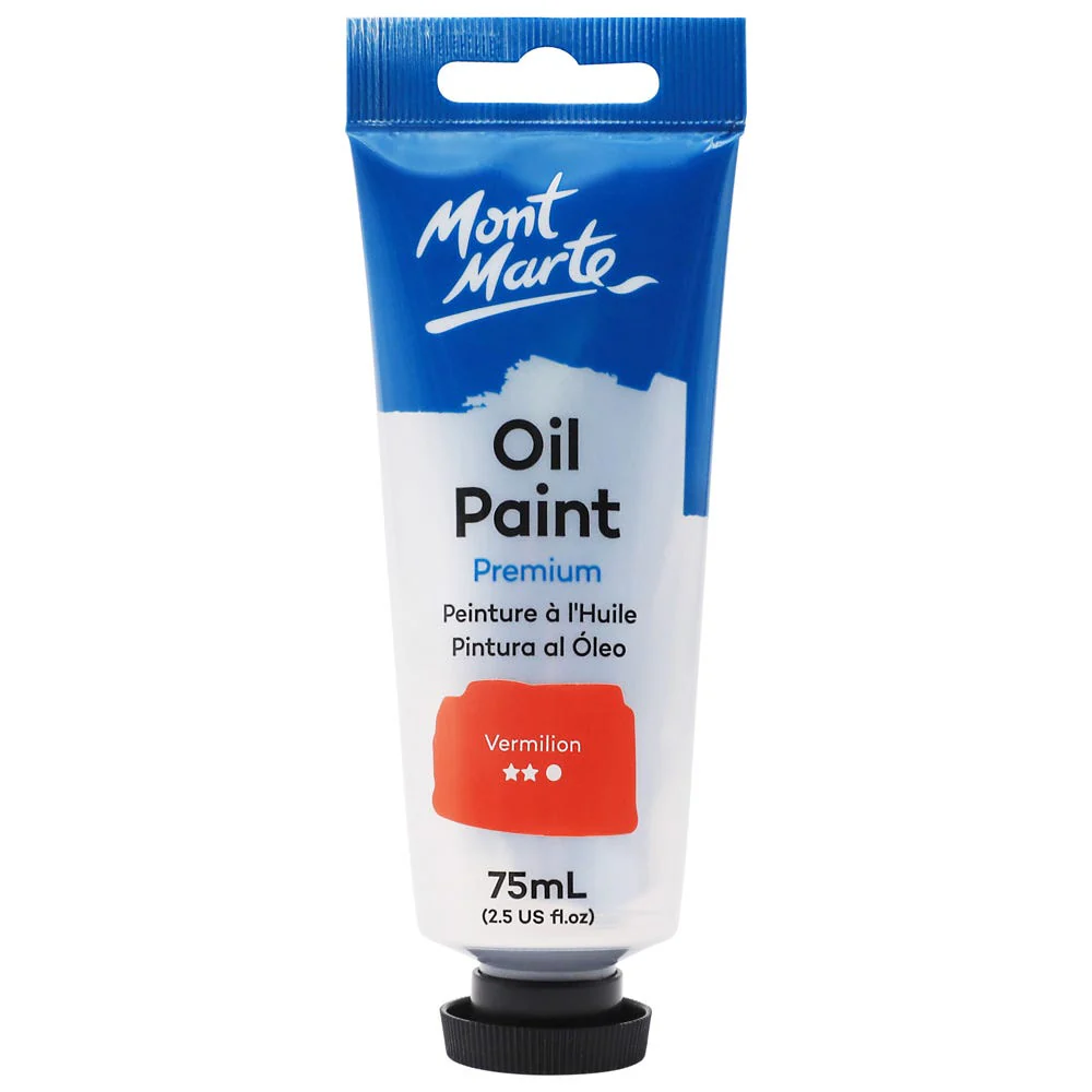 Oil Paint Premium 75ml Tube - Vermilion