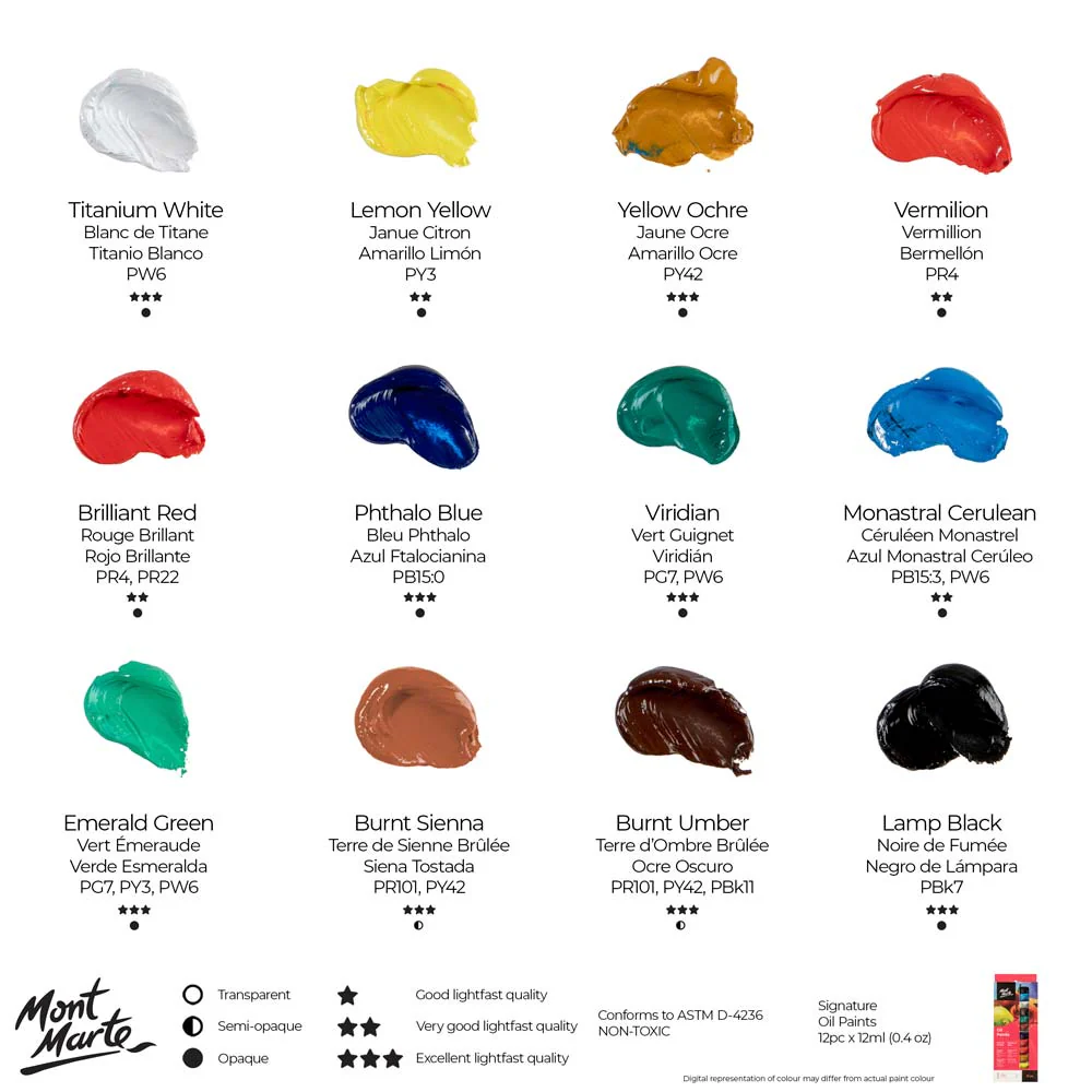 Oil Paints Signature 12pc x 12ml - Image 10