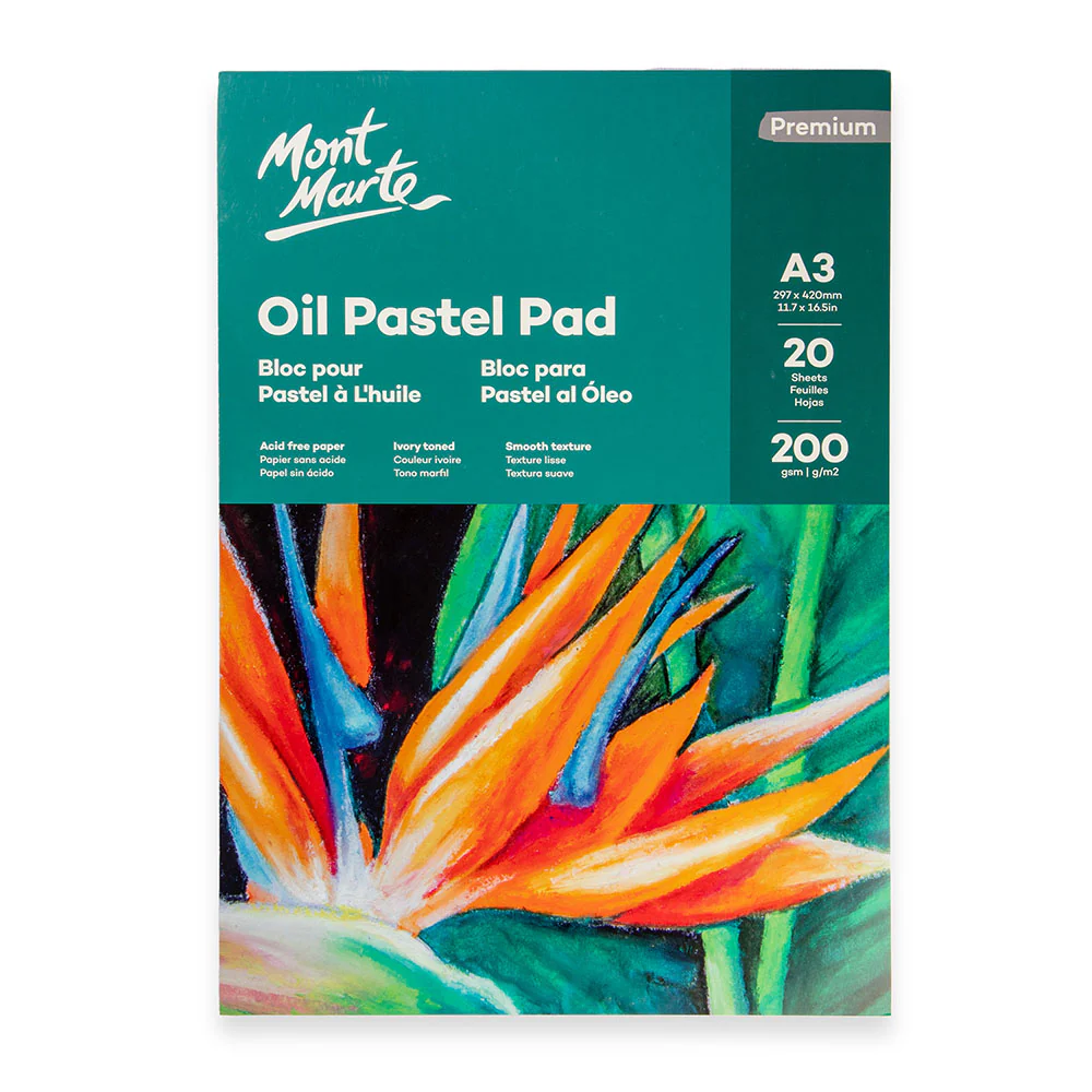 Oil Pastel Pad Premium A3 20 Sheets 200gsm
