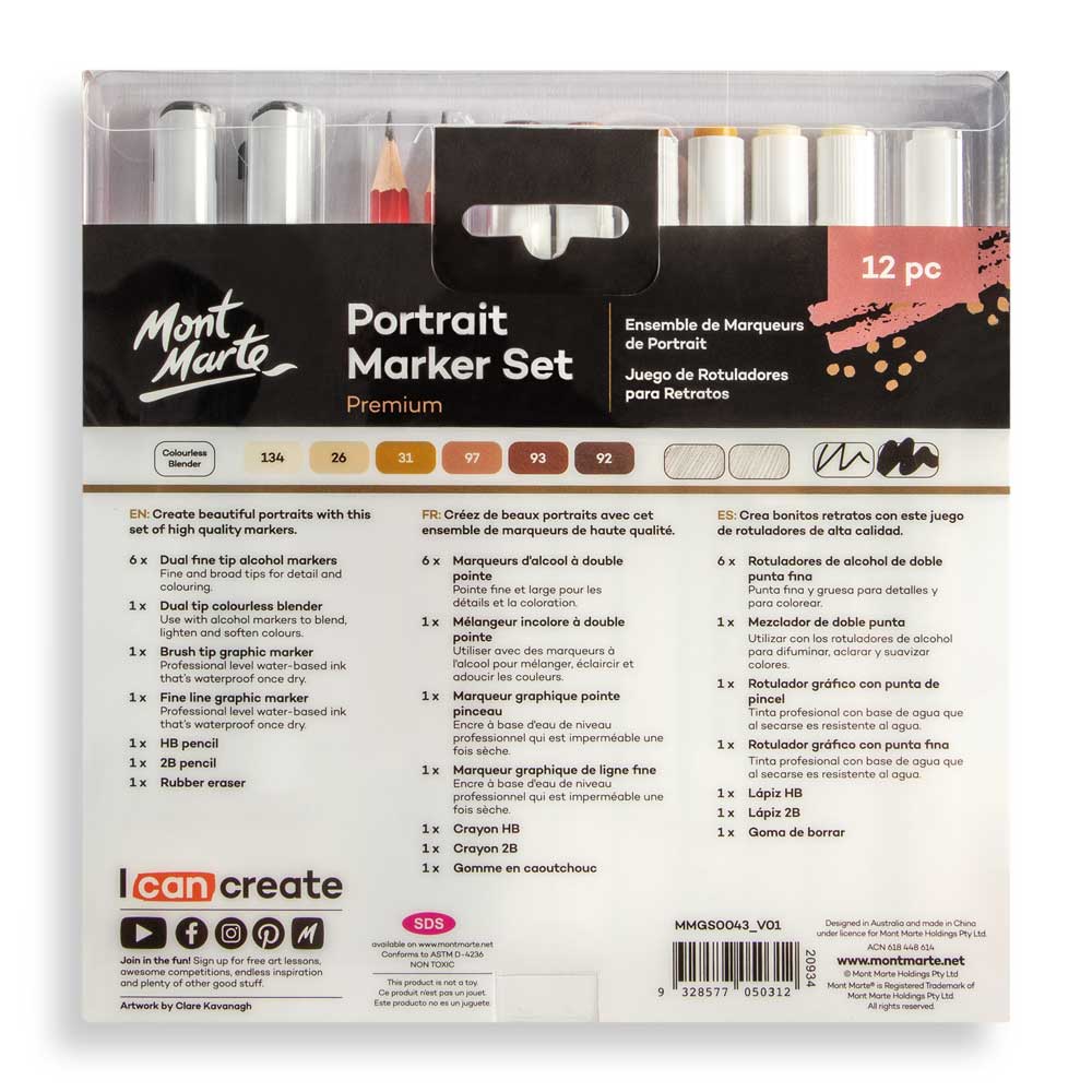 Portrait Marker Set Premium 12pc - Image 4