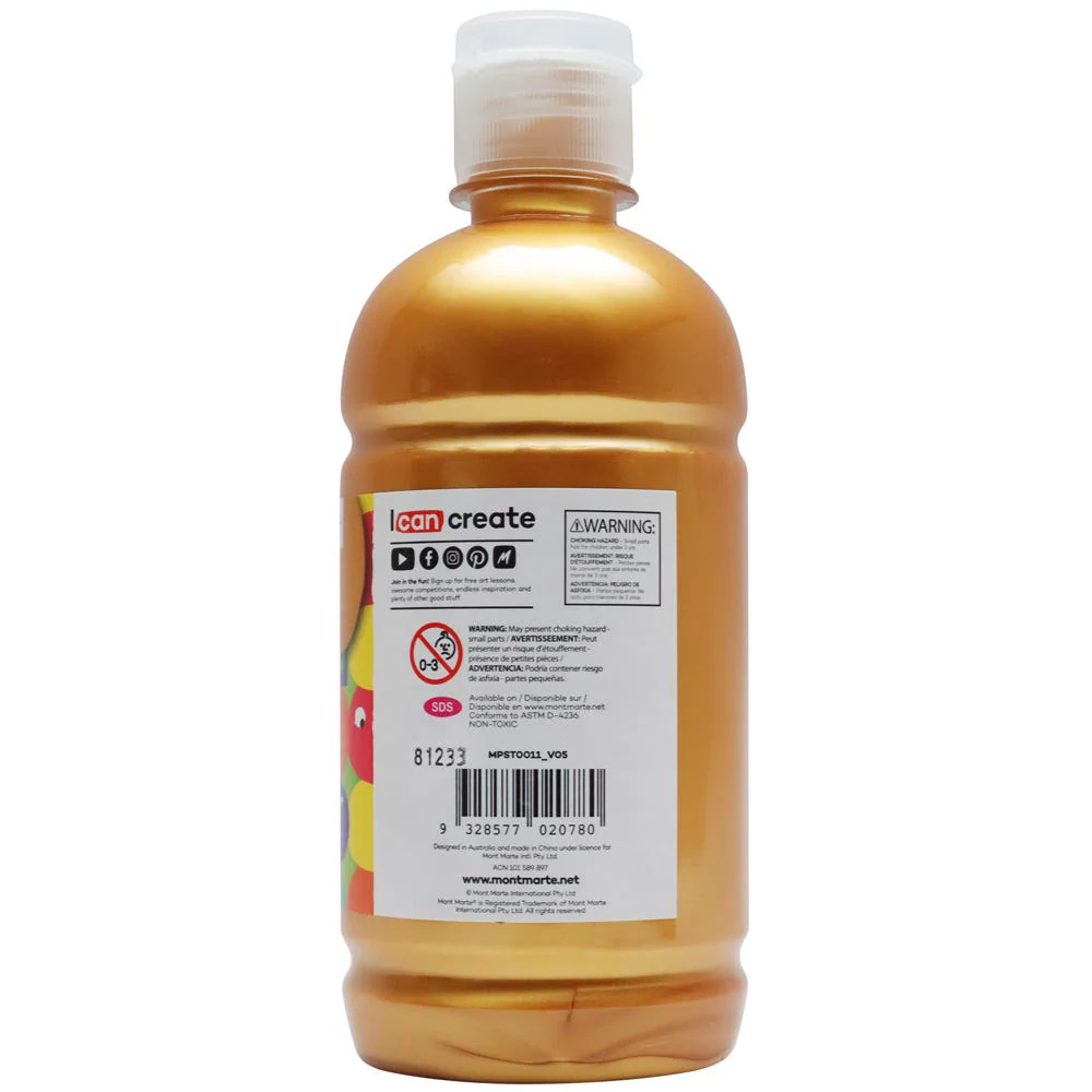 Poster Paint 500ml - Gold - Image 2