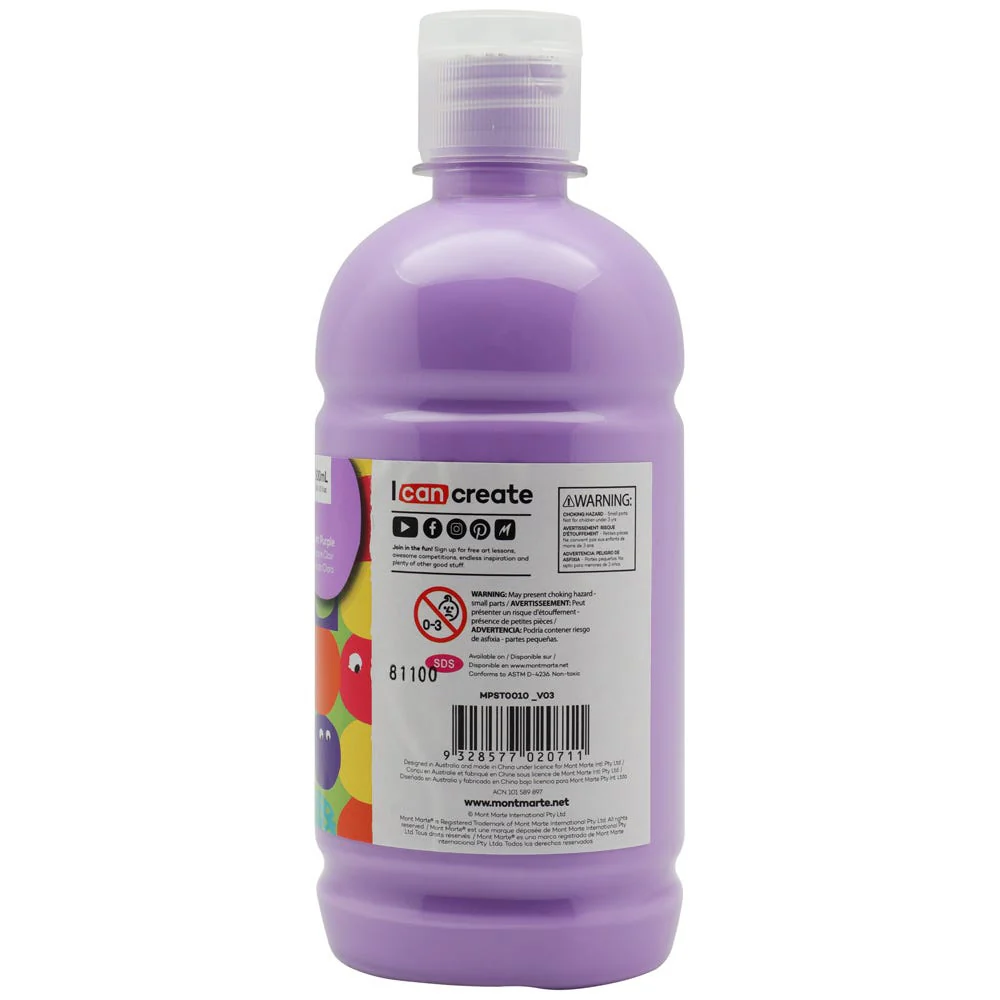 Poster Paint 500ml - Light Purple - Image 2