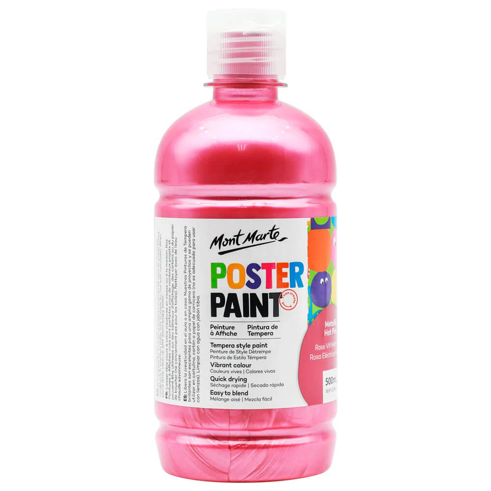 Poster Paint 500ml - Metallic Hot Pink