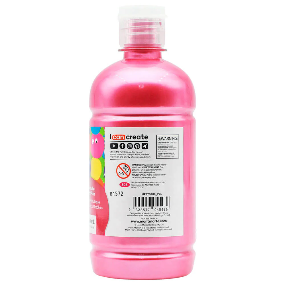 Poster Paint 500ml - Metallic Hot Pink - Image 2