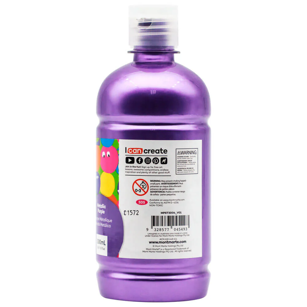Poster Paint 500ml - Metallic Purple - Image 2