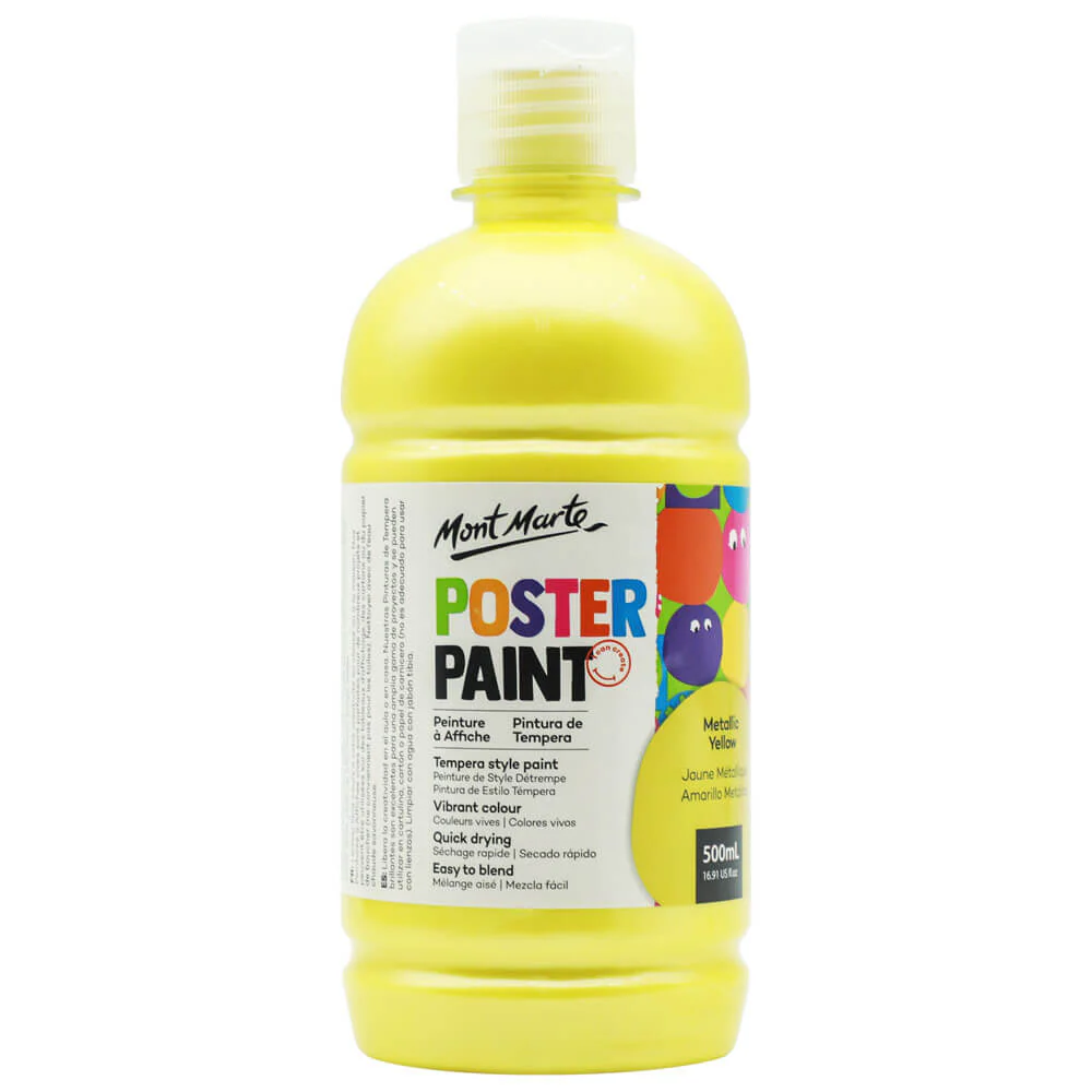 Poster Paint 500ml - Metallic Yellow