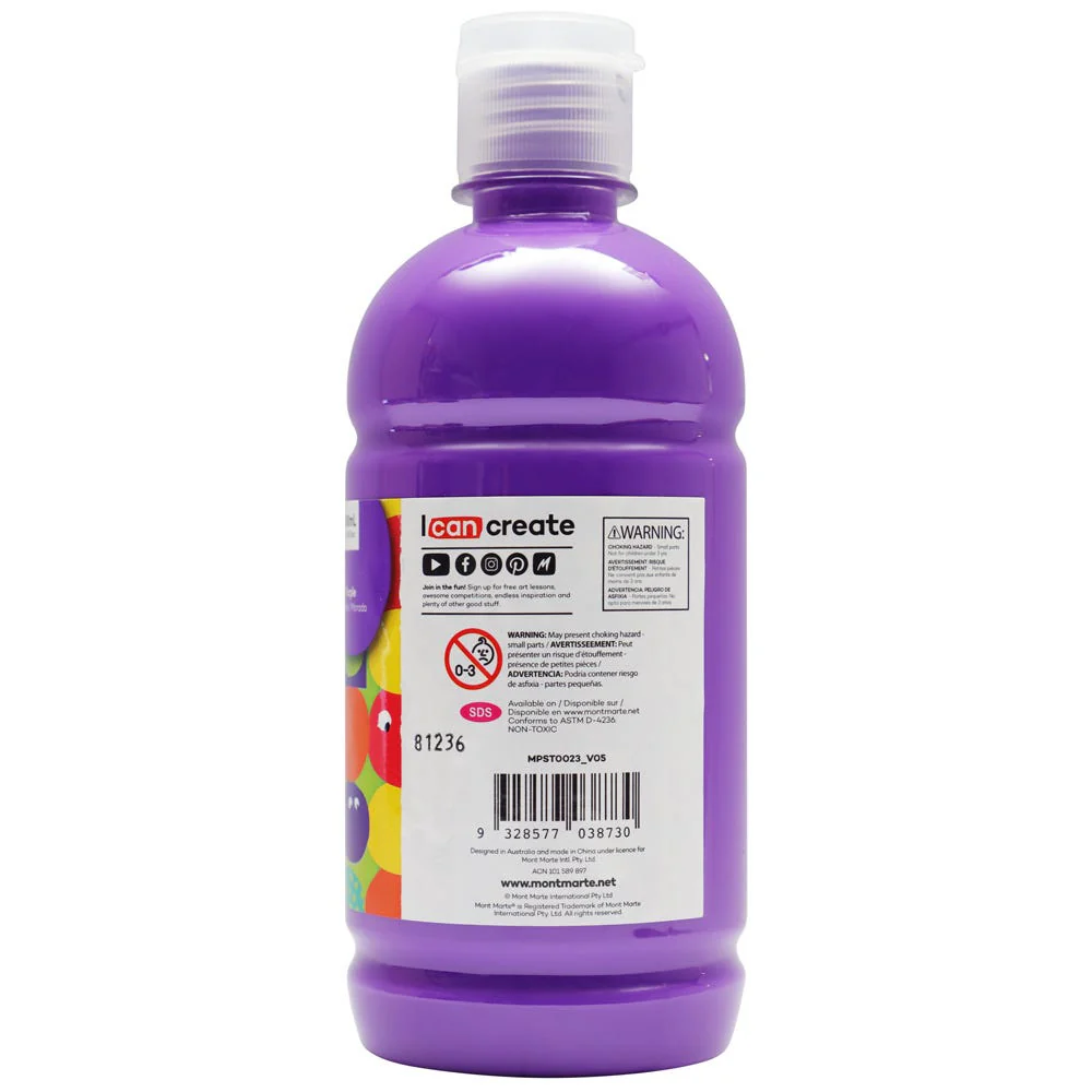 Poster Paint 500ml - Purple - Image 4