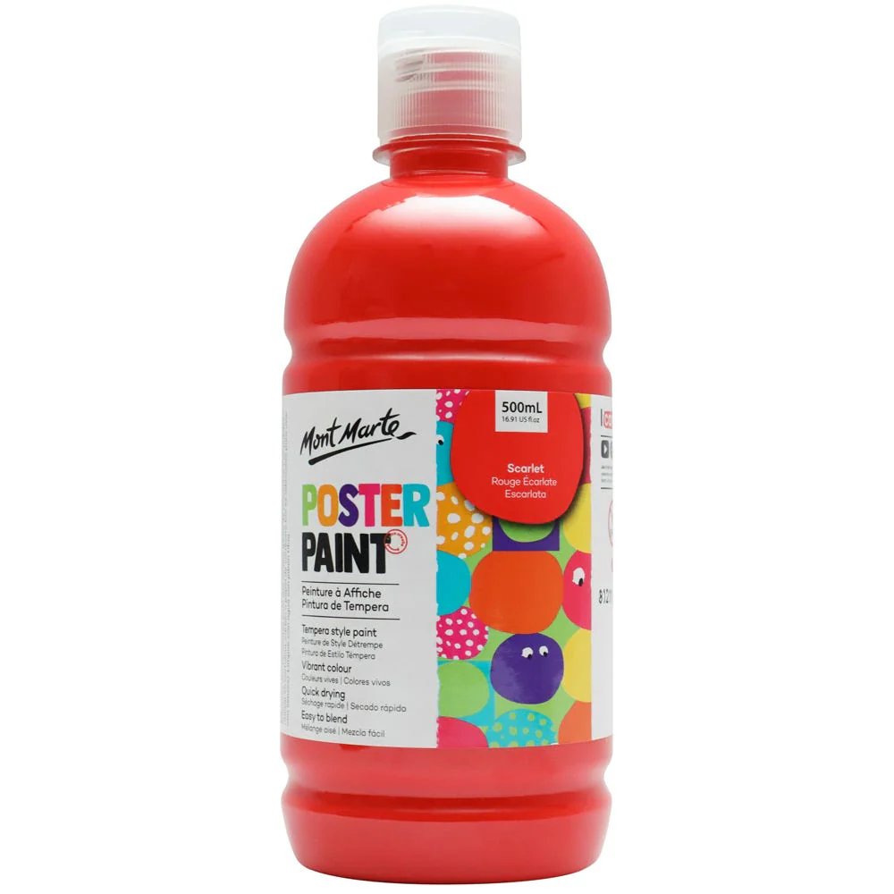 Poster Paint 500ml - Scarlet