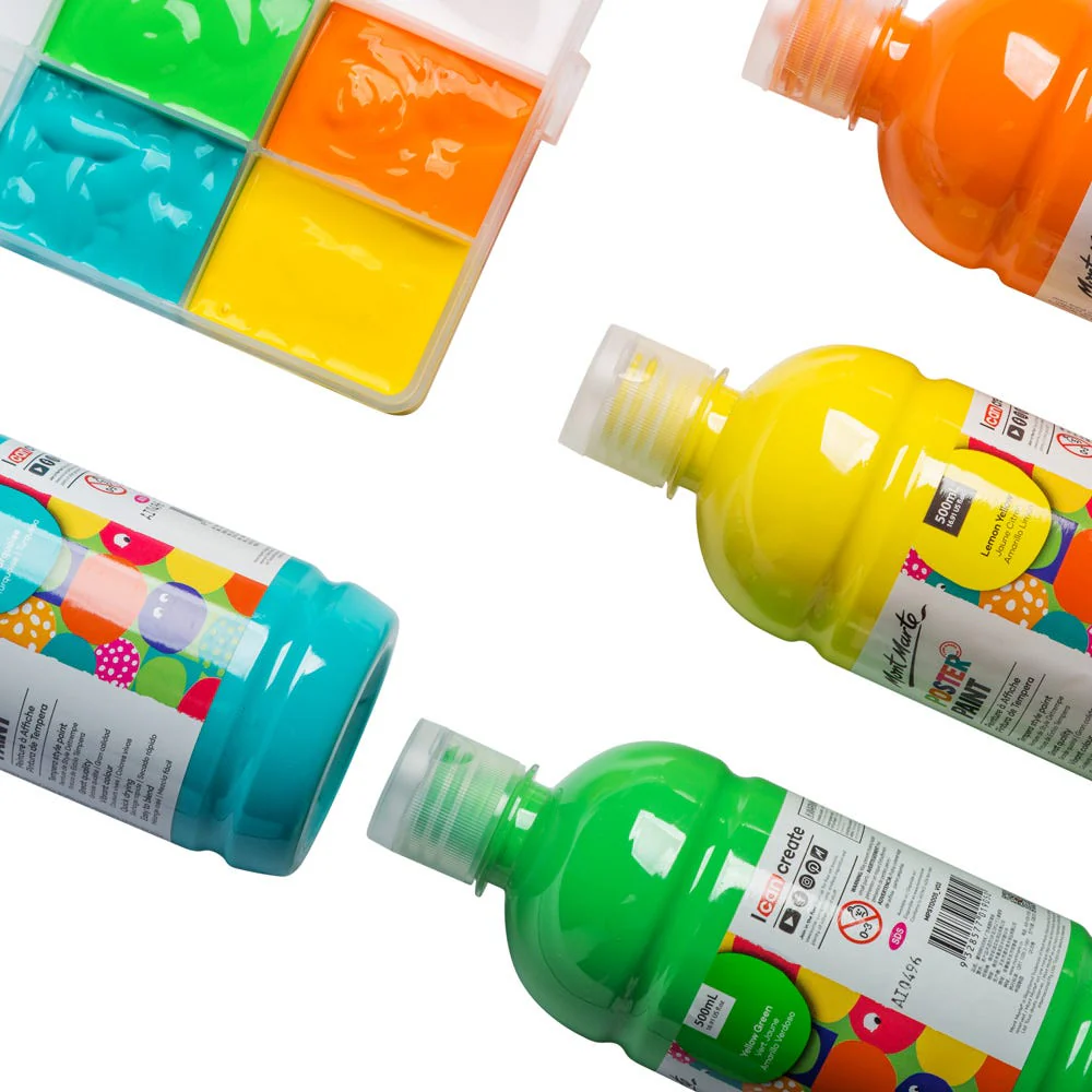 Poster Paint 500ml - Yellow Mid - Image 3