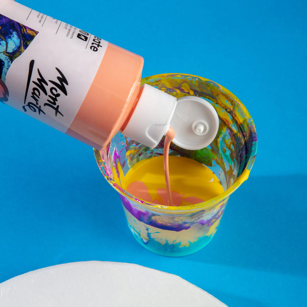 Pouring Acrylic Paint Premium 240ml - Coral - Image 4