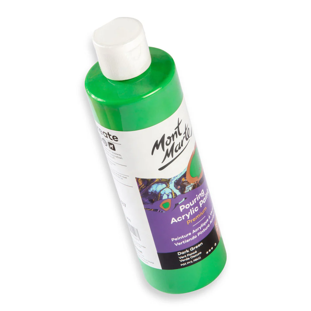 Pouring Acrylic Paint Premium 240ml - Dark Green - Image 2