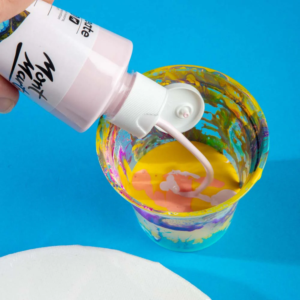 Pouring Acrylic Paint Premium 240ml - Dusty Pink - Image 4