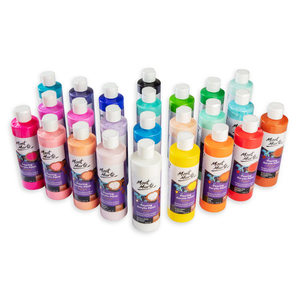 Pouring Acrylic Paint Premium 240ml - Lamp Black - Image 5