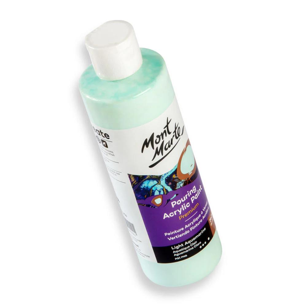 Pouring Acrylic Paint Premium 240ml - Light Aquamarine - Image 2