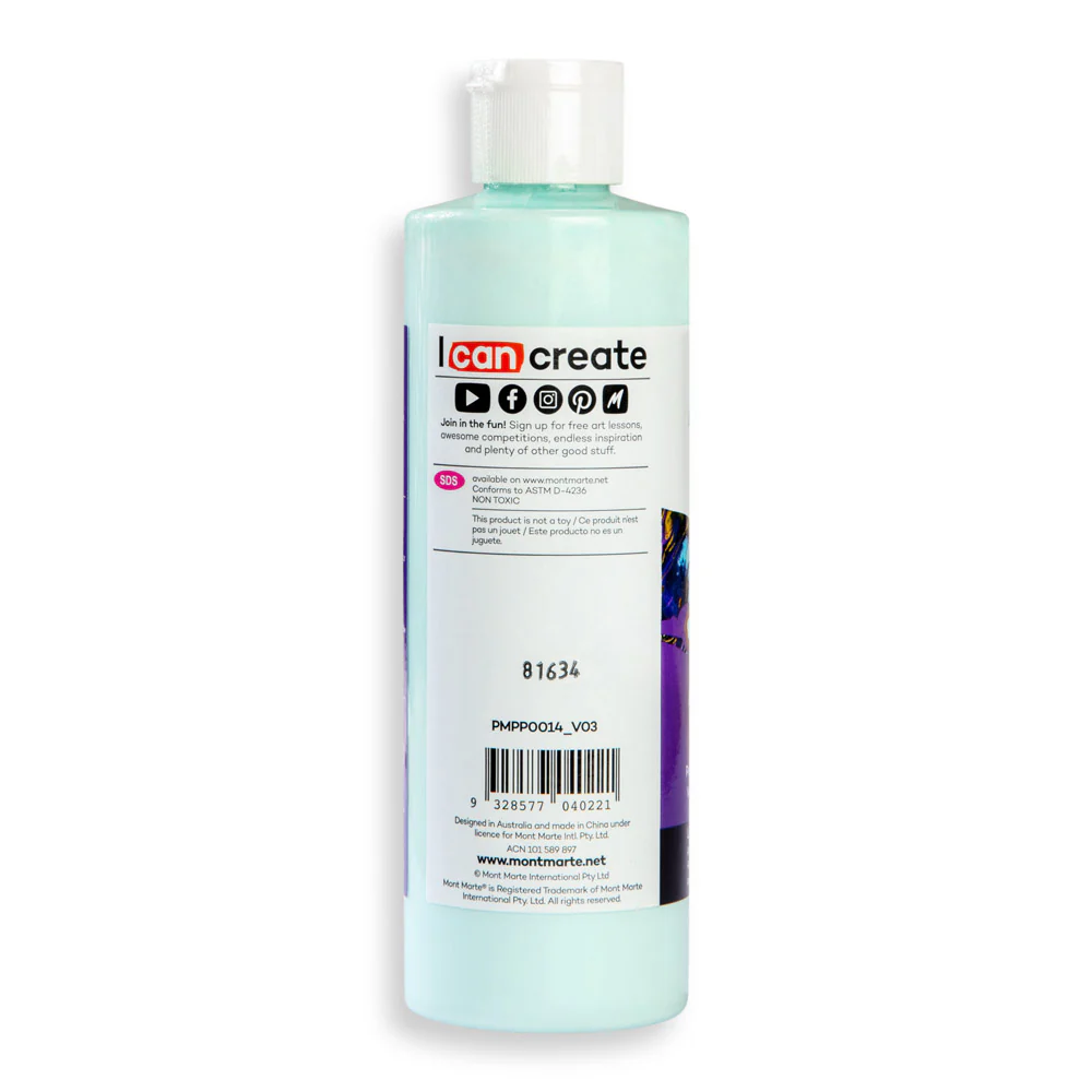 Pouring Acrylic Paint Premium 240ml - Light Aquamarine - Image 3