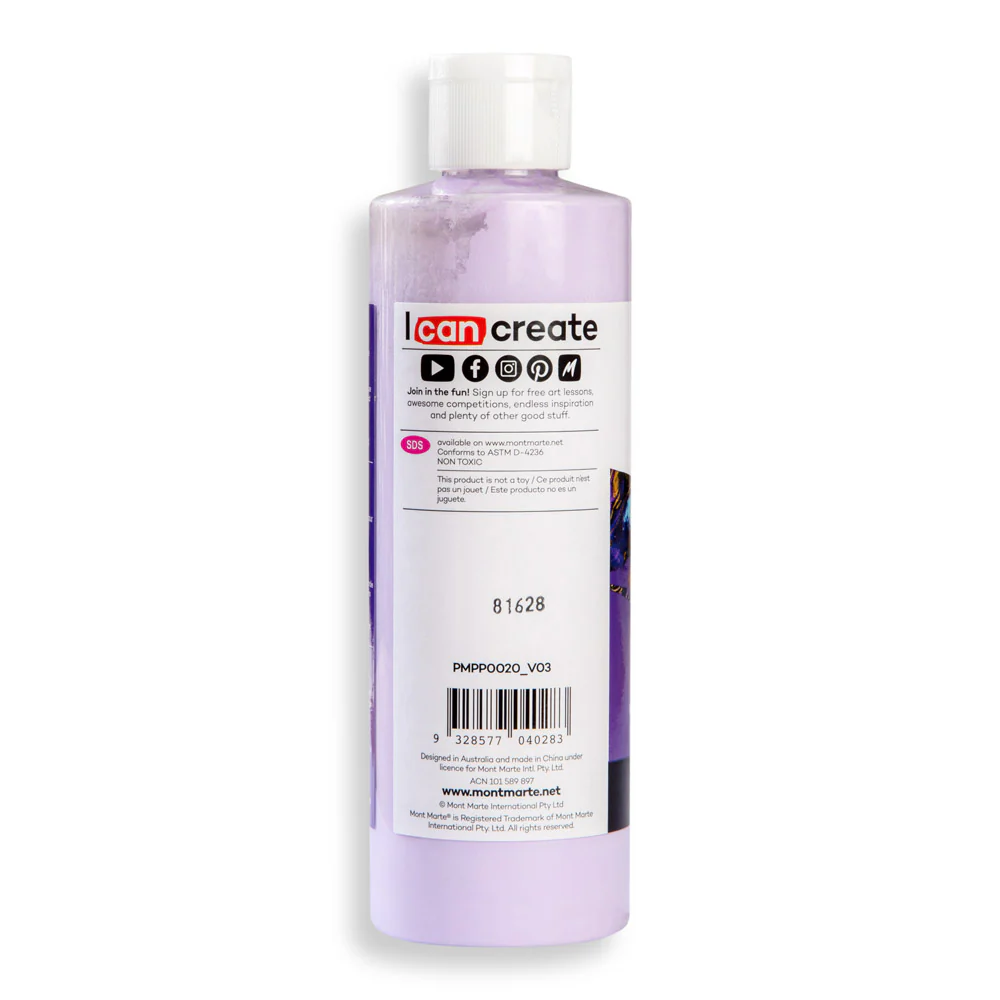Pouring Acrylic Paint Premium 240ml - Light Purple - Image 3