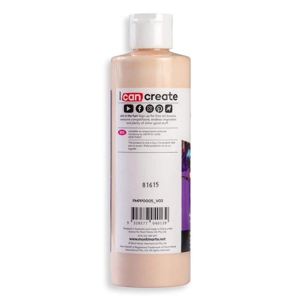 Pouring Acrylic Paint Premium 240ml - Peach - Image 3