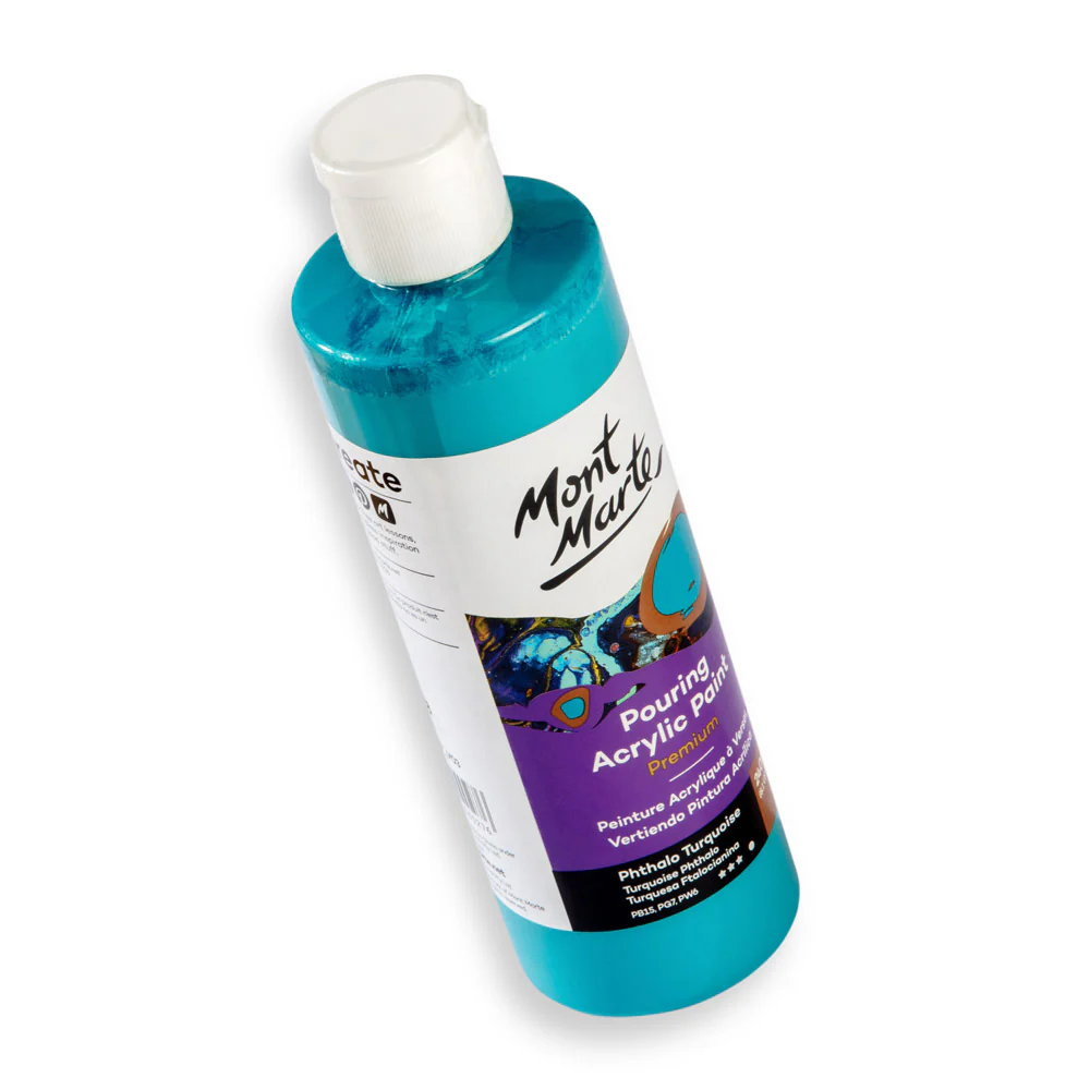 Pouring Acrylic Paint Premium 240ml - Phthalo Turquoise - Image 2