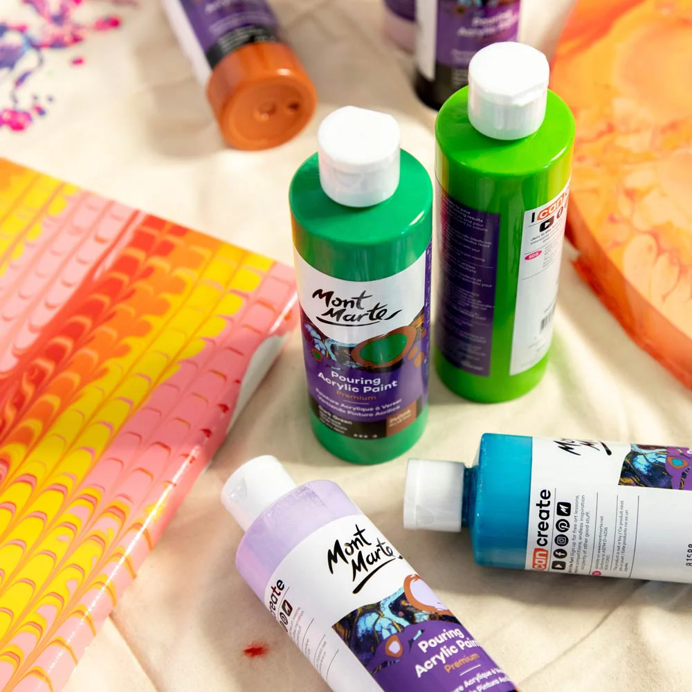 Pouring Acrylic Paint Premium 240ml - Pink - Image 6