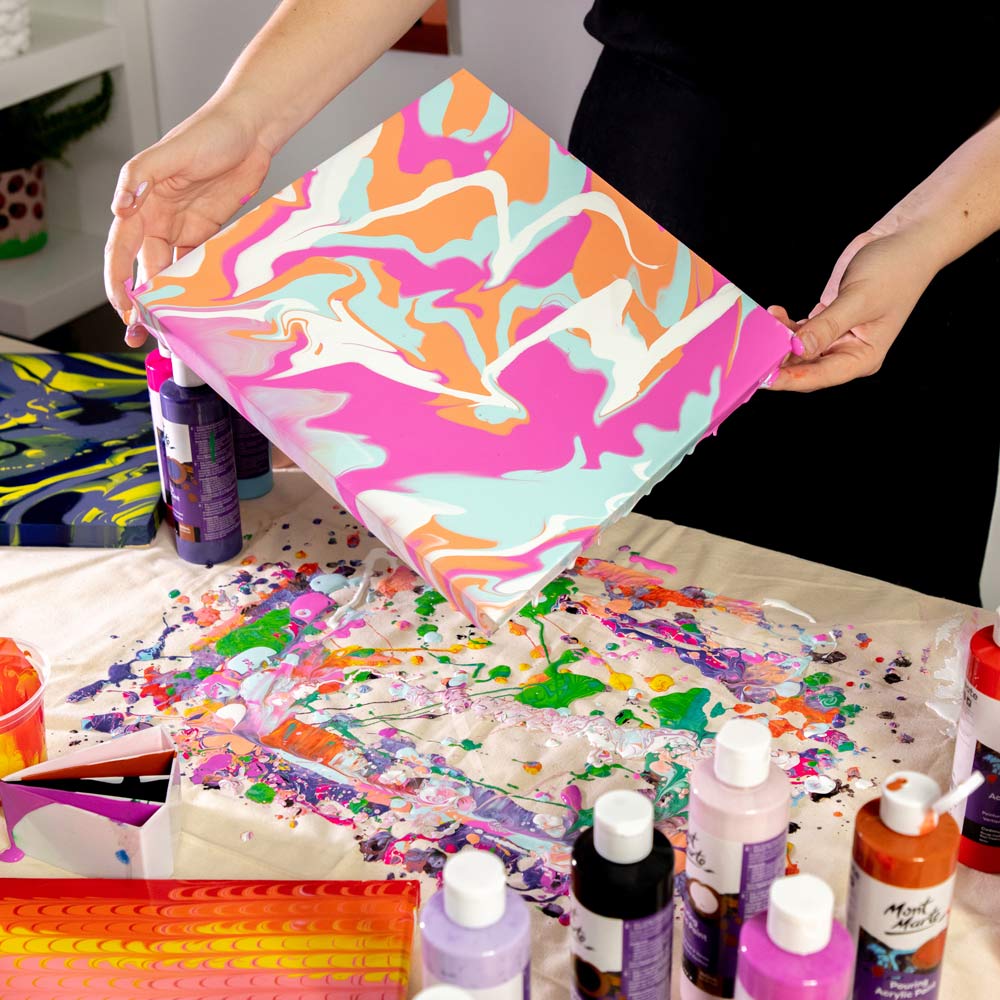 Pouring Acrylic Paint Premium 240ml - Pink - Image 7