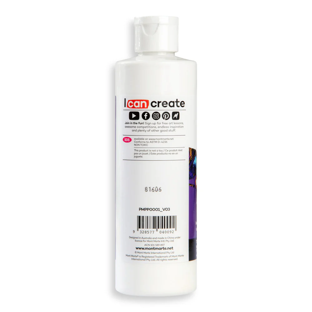 Pouring Acrylic Paint Premium 240ml - Titanium White - Image 3