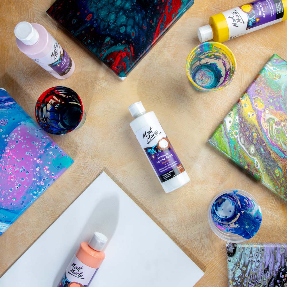 Pouring Acrylic Paint Premium 240ml - Titanium White - Image 8