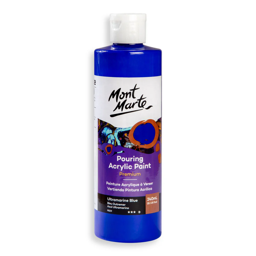 Pouring Acrylic Paint Premium 240ml - Ultramarine Blue