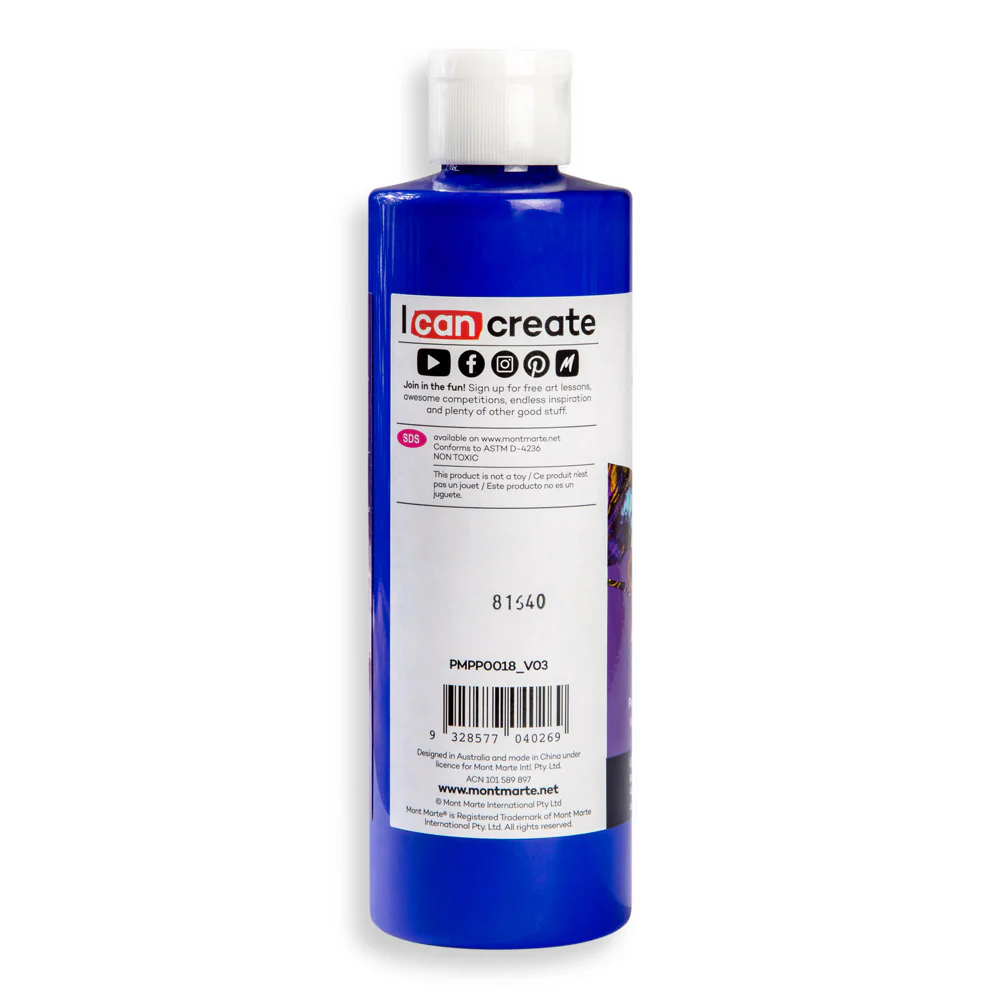 Pouring Acrylic Paint Premium 240ml - Ultramarine Blue - Image 3