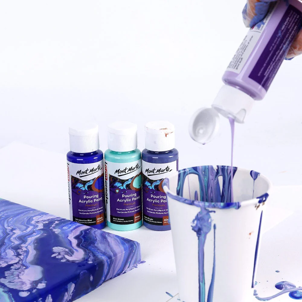 Pouring Acrylic Paint Set Premium 4pc x 60ml - Ethereal - Image 4