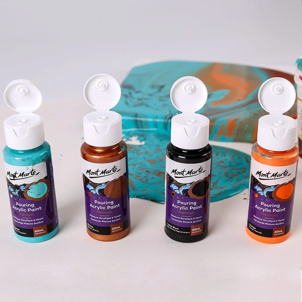 Pouring Acrylic Paint Set Premium 4pc x 60ml - Symphony - Image 5