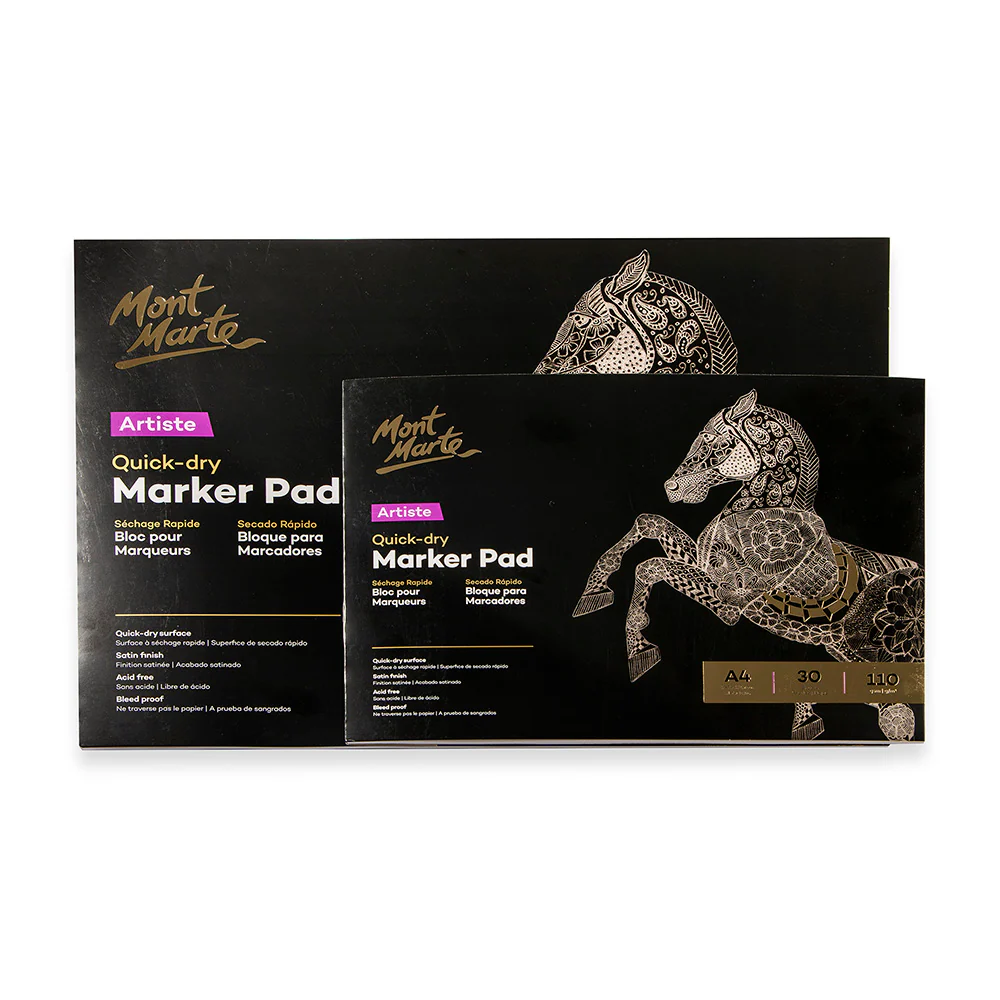 Quick Dry Marker Pad Artiste A3 30 Sheets 110gsm - Image 2