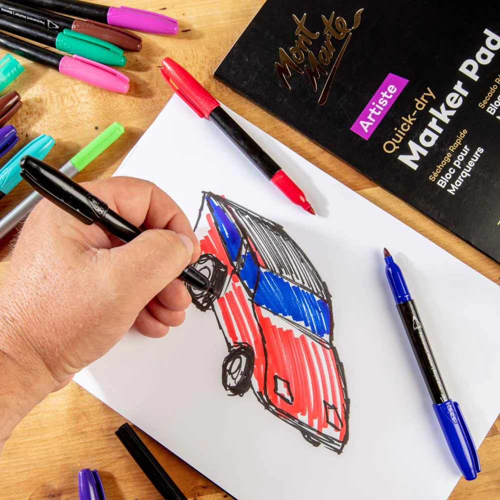 Quick Dry Marker Pad Artiste A4 30 Sheets 110gsm - Image 8