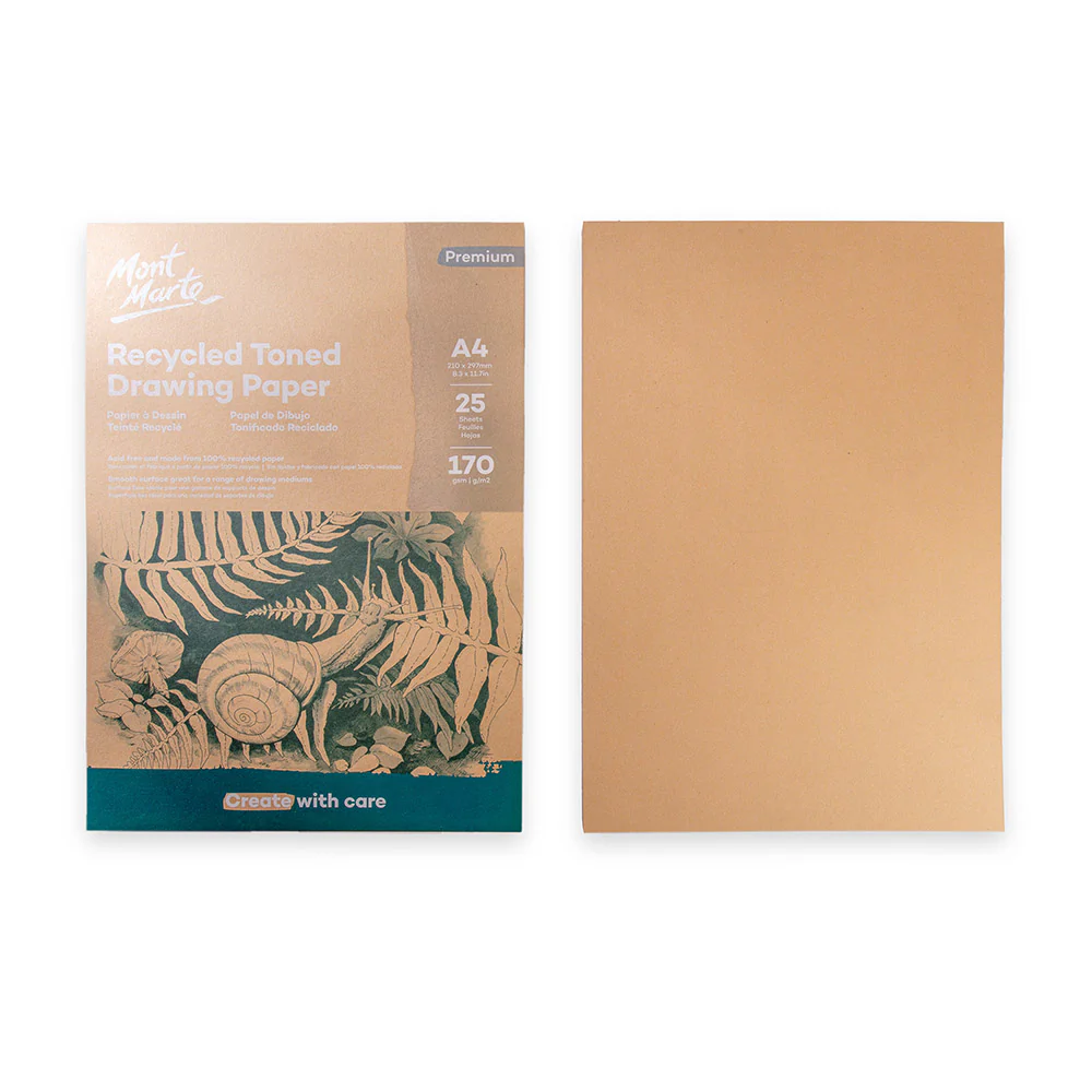 Recycled Toned Drawing Paper A4 25 Sheets 170gsm - Image 2