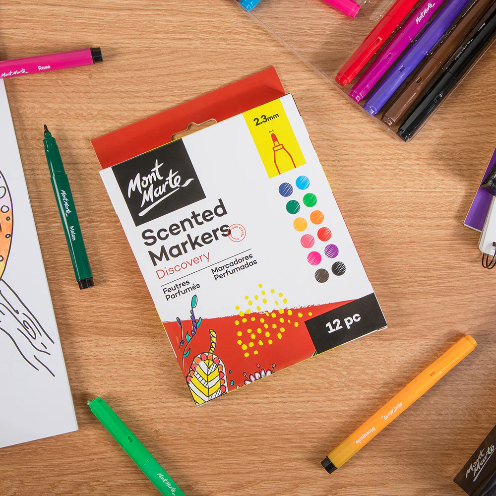 Scented Markers Discovery 2.3mm (0.09in) Tip 12pc - Image 3